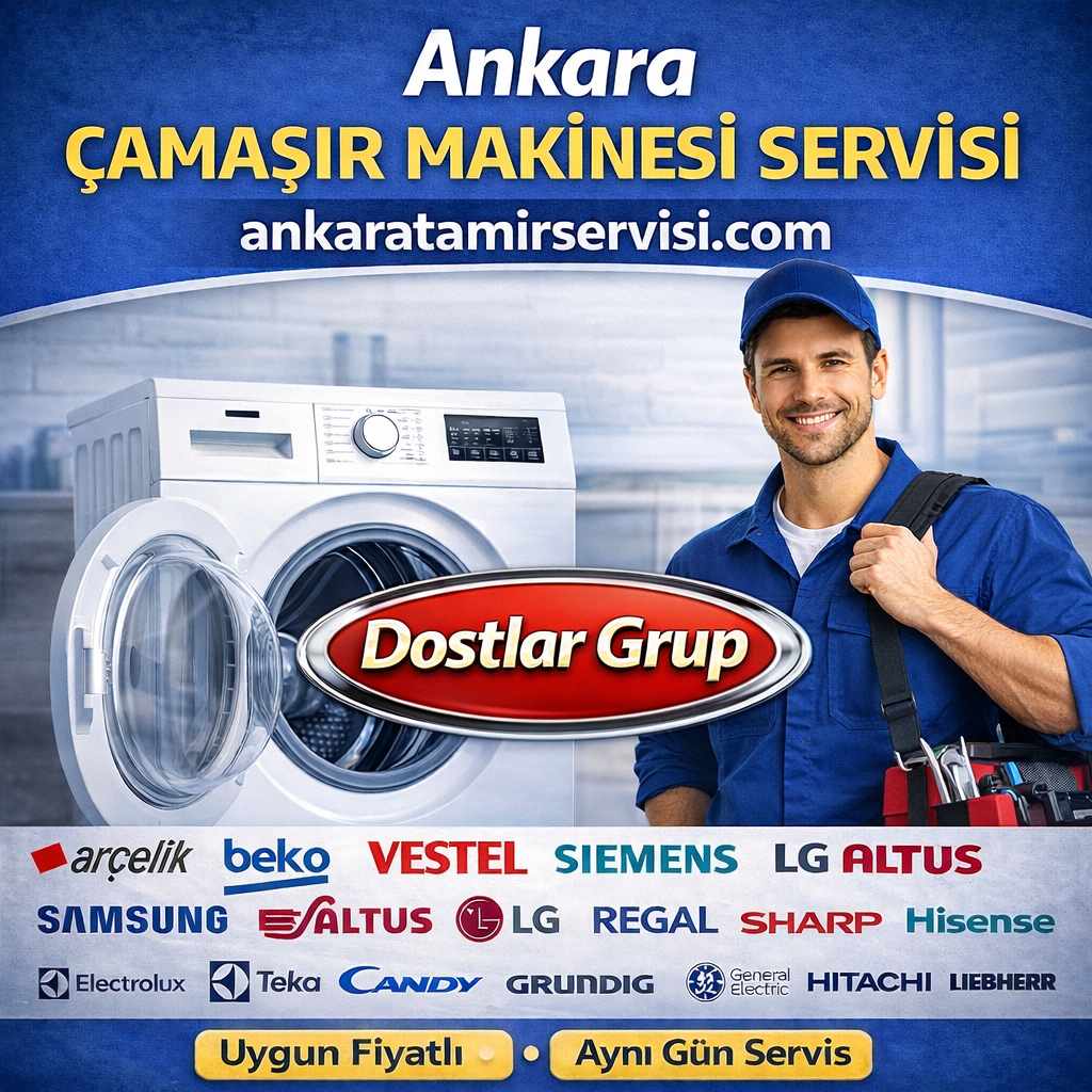 Ankara'da tüm marka çamaşır makinesi arıza tamiri yapan Dostlar Grup teknik servis ekibi