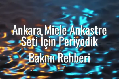 Ankara Miele Ankastre Seti İçin Periyodik Bakım Rehberi - Ankara Miele ankastre bakım rehberi