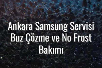 Ankara Samsung Servisi Buz Çözme ve No Frost Bakımı - ankara samsung servisi no frost bakımı