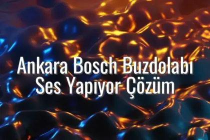 Ankara Bosch Buzdolabı Ses Yapıyor Çözüm - Bosch buzdolabı ses yapıyor