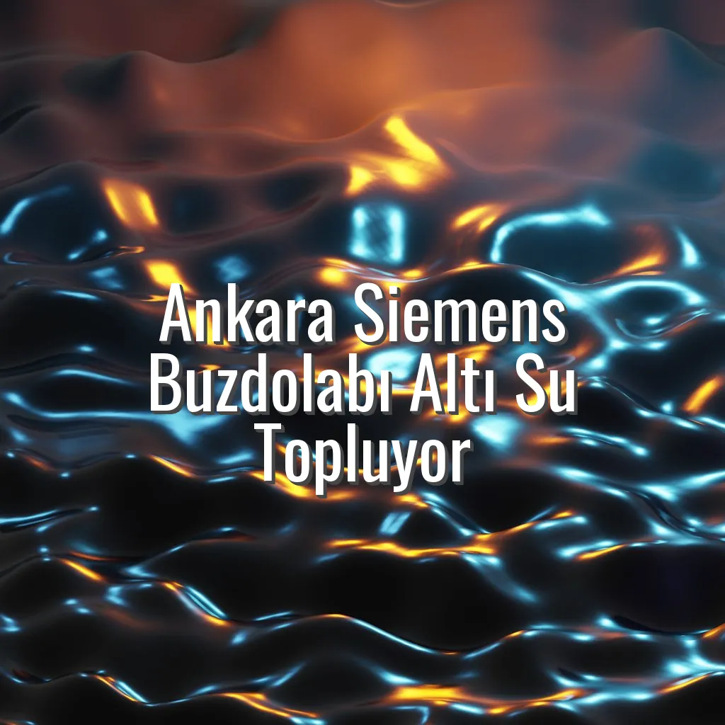 Ankara Siemens Buzdolabı Altı Su Topluyor - Siemens buzdolabı altı su topluyor